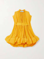 Cape - Effect Belted Mini Dress