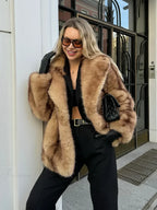 Warm Vintage Full Sleeve Lapel Coat
