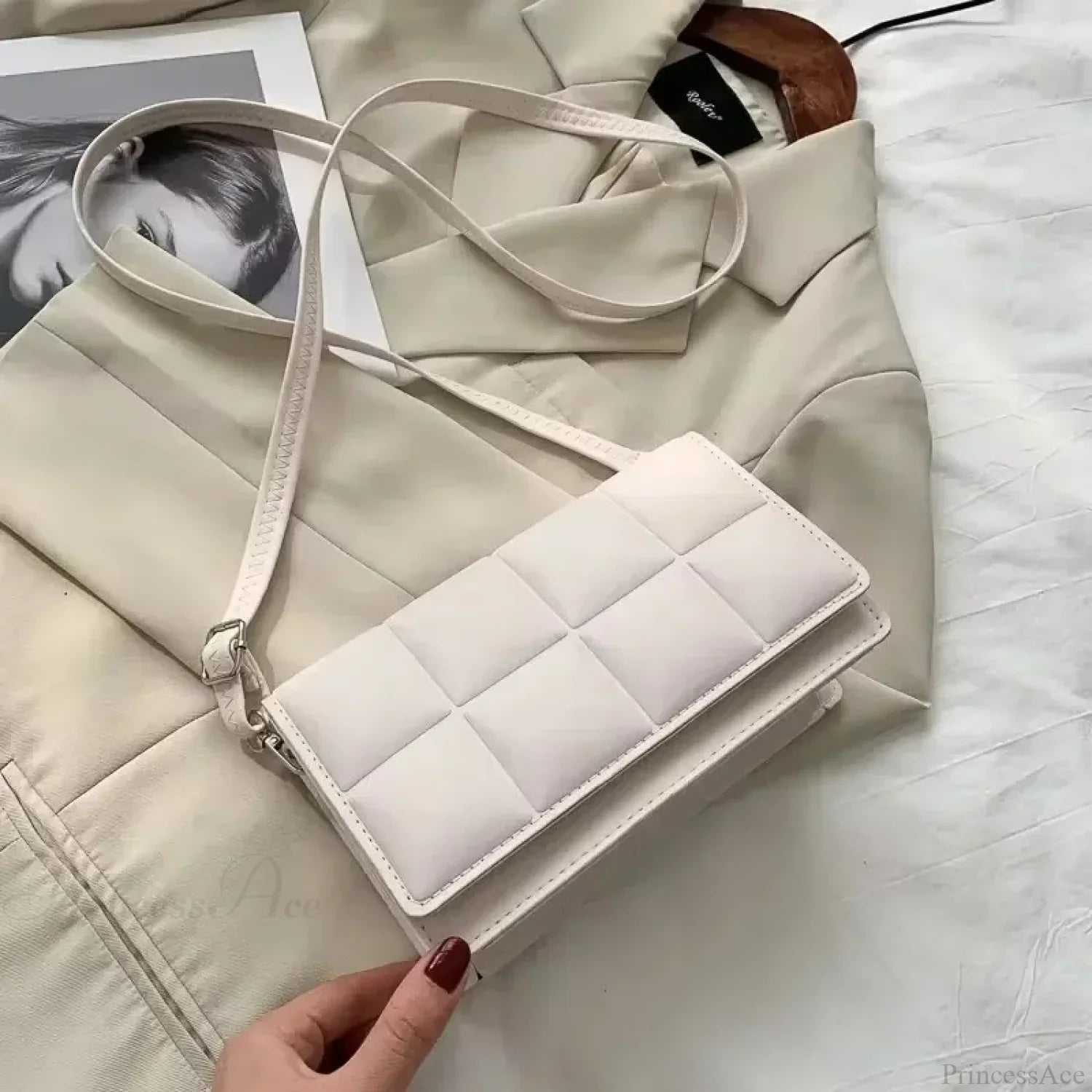 Waterproof PU Leather Large Shoulder Crossbody Bag