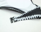 | Black and White Bandeau Bikini