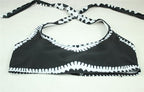 | Black and White Bandeau Bikini