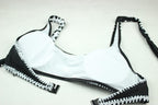| Black and White Bandeau Bikini