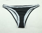 | Black and White Bandeau Bikini