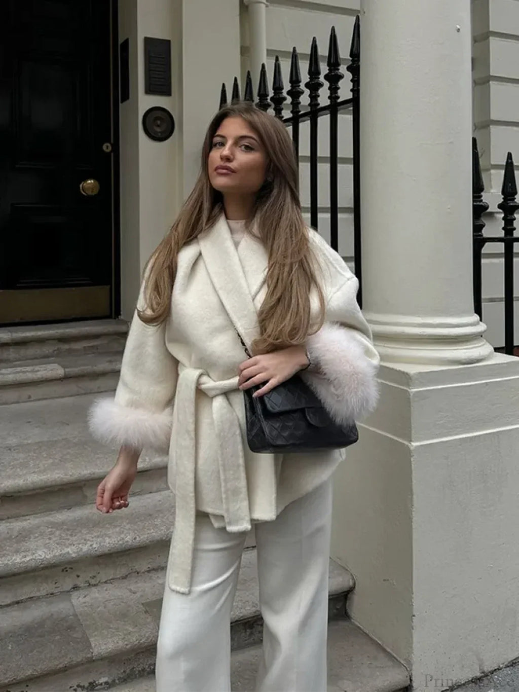 White Detachable Lace Coat