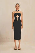 Halter Bandage Midi Dress