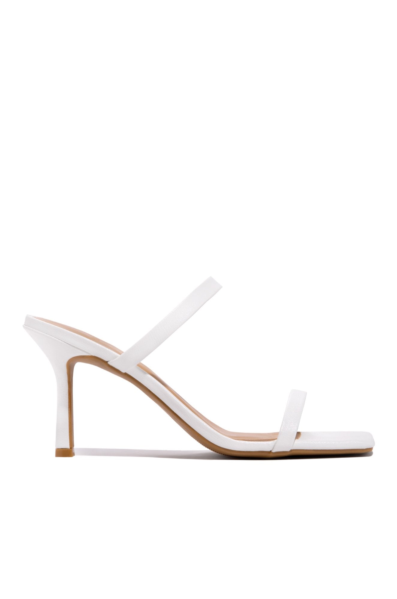 Nina White Heels