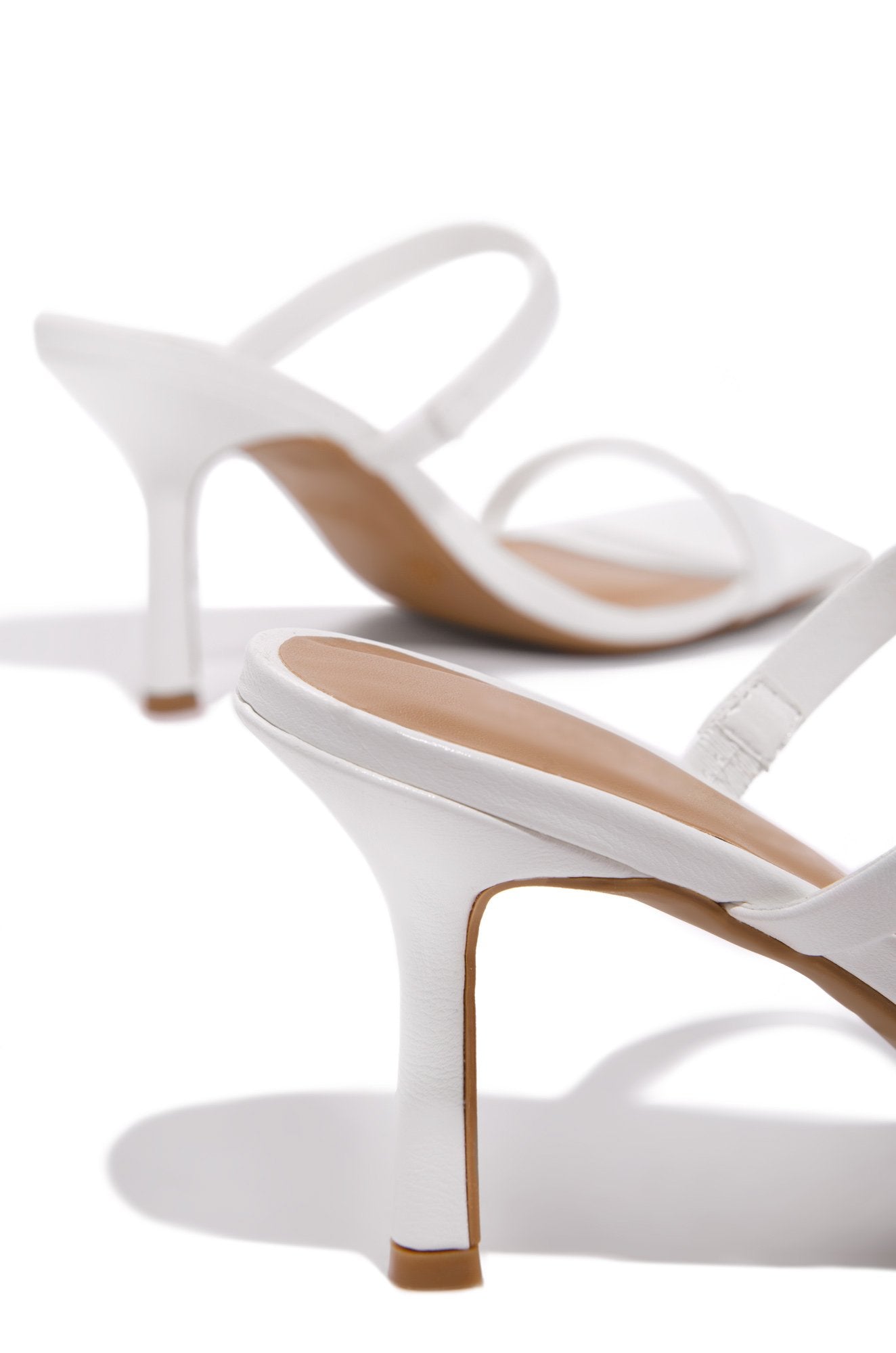 Nina White Heels