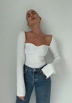 Monroe - Square Neck Bodycon Top