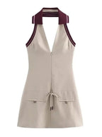Willa Mini Dress in Gray