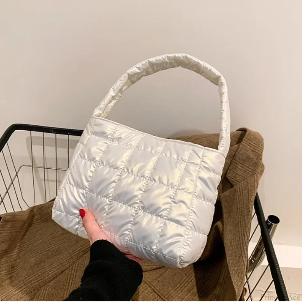 Winter Cotton Casual Tote Shoulder Handbag