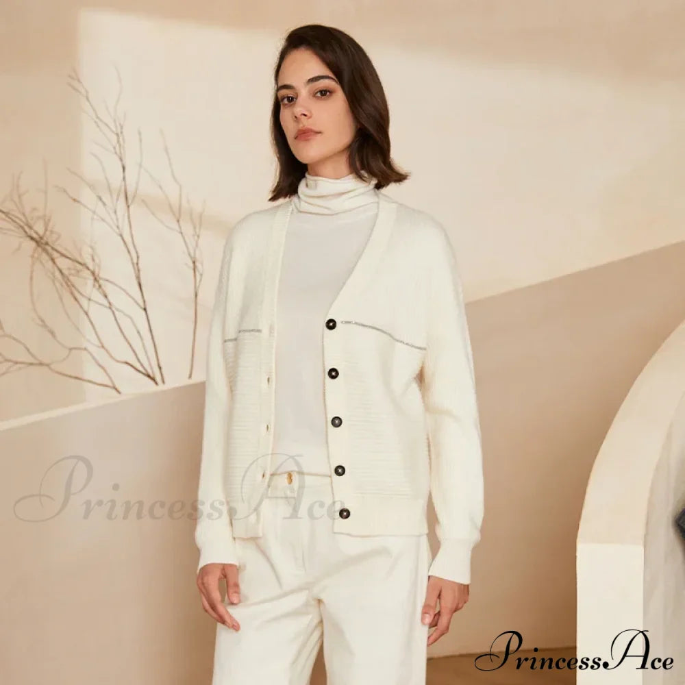 Winter Cozy Thick Merino Wool Stylish Comfortable 100% Warm Knitted Women's Clothing Sweater