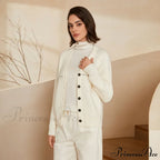 Winter Cozy Thick Merino Wool Stylish Comfortable 100% Warm Knitted Women's Clothing Sweater