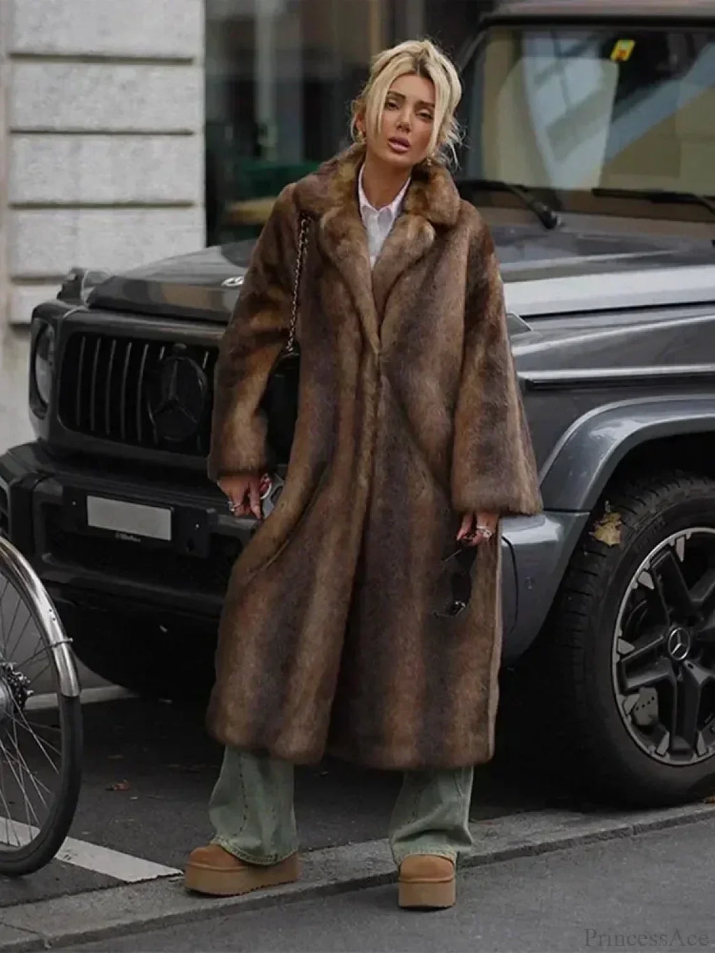 Winter Lapel Loose Long Coat