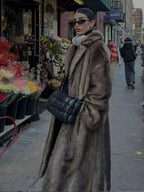 Winter Lapel Loose Long Coat