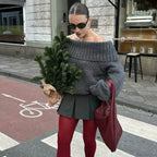 Winter Lapel Short Sweater