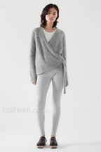 Winter Wool Blend Asymmetrical Cardigan