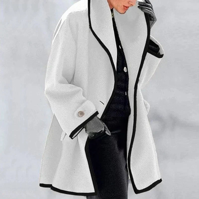 | Warm trench coat in neutral color