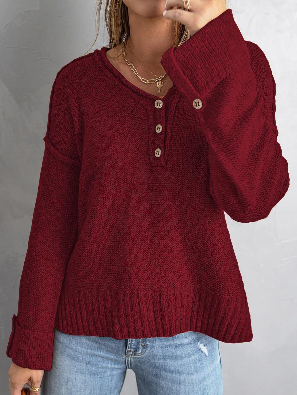 | Modern winter sweater in comfortable material