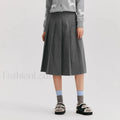 Woolen A-line Versatile Skirt