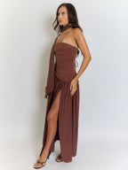 Wren Slim Ribbon Maxi Dress