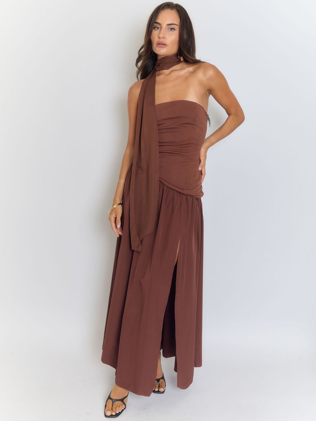 Wren Slim Ribbon Maxi Dress