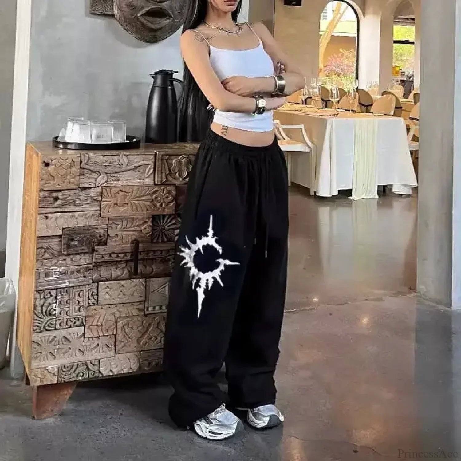 Y2K Gothic Baggy Pants