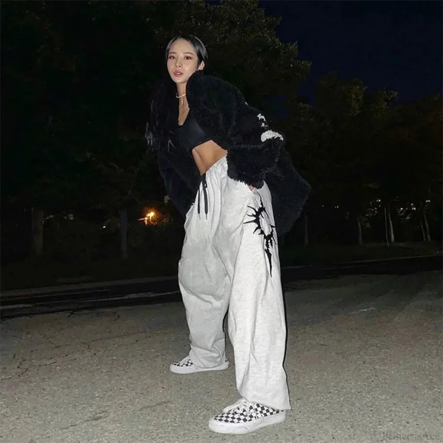 Y2K Gothic Baggy Pants