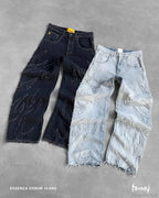 Y2K Gothic Tear Embroidered Pant
