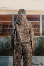 Y2K Leopard Print Hip-Hop Hoodie