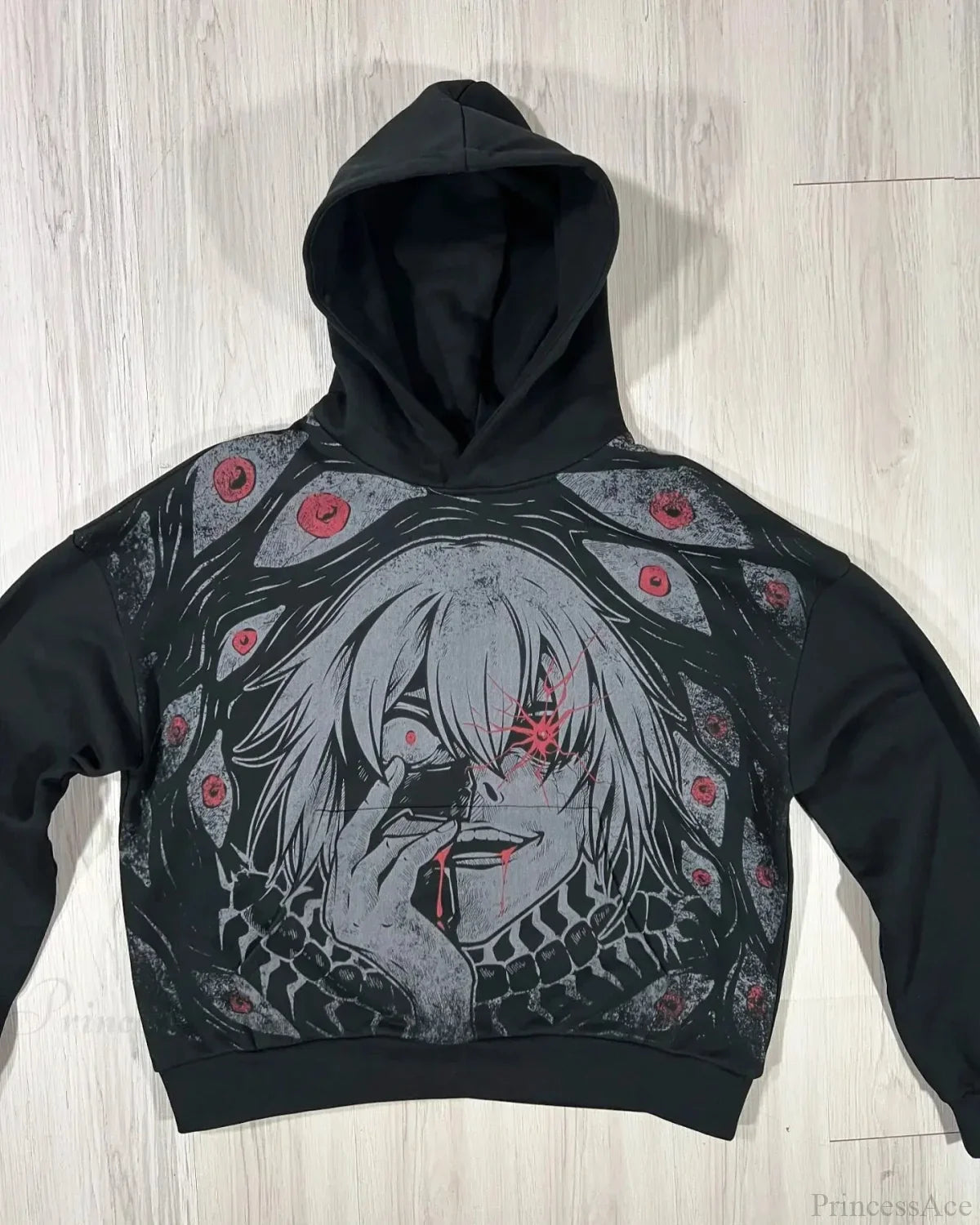 Y2K Mysterious Cartoon Zipper Hoodie