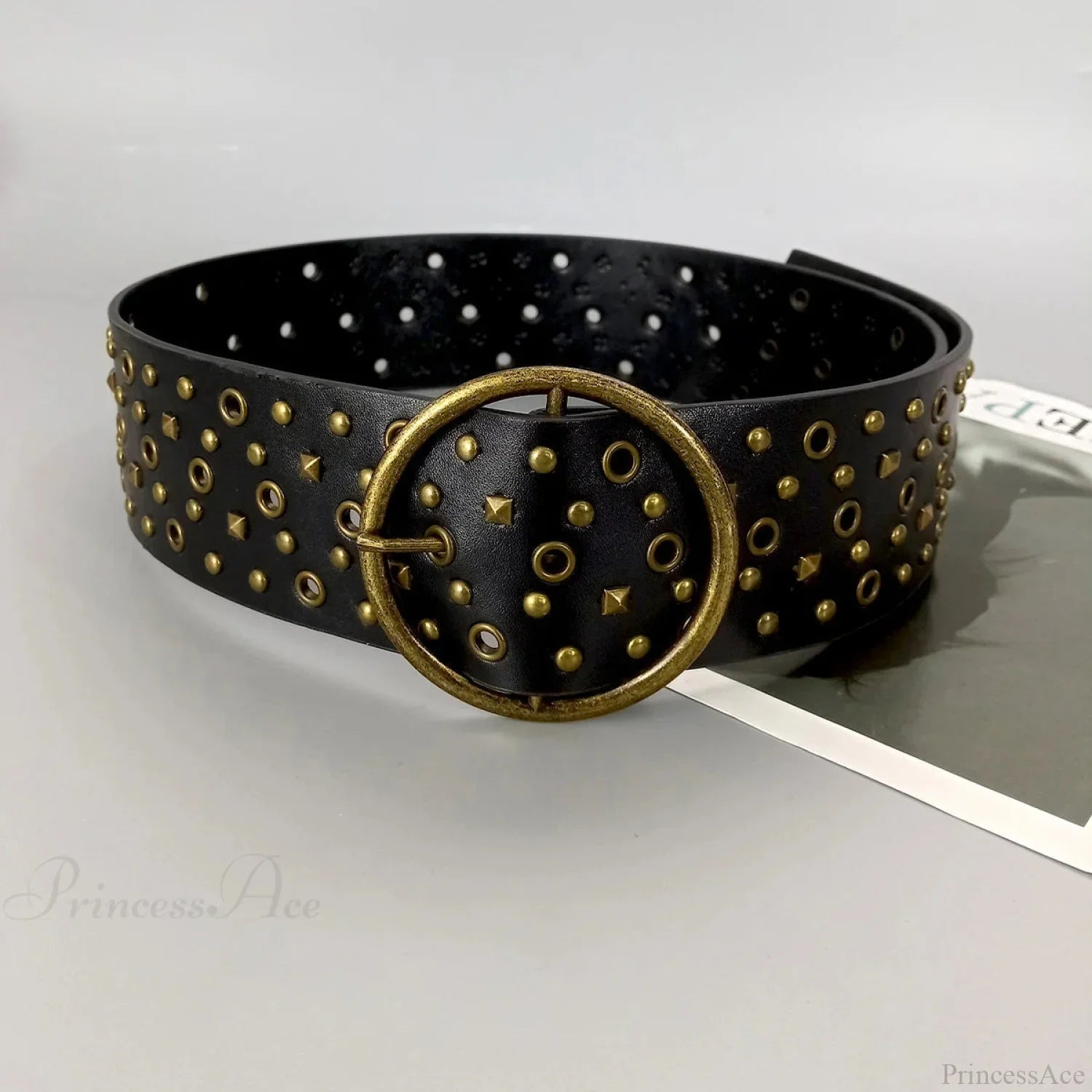 Y2K Mysterious Hollow Western Belt