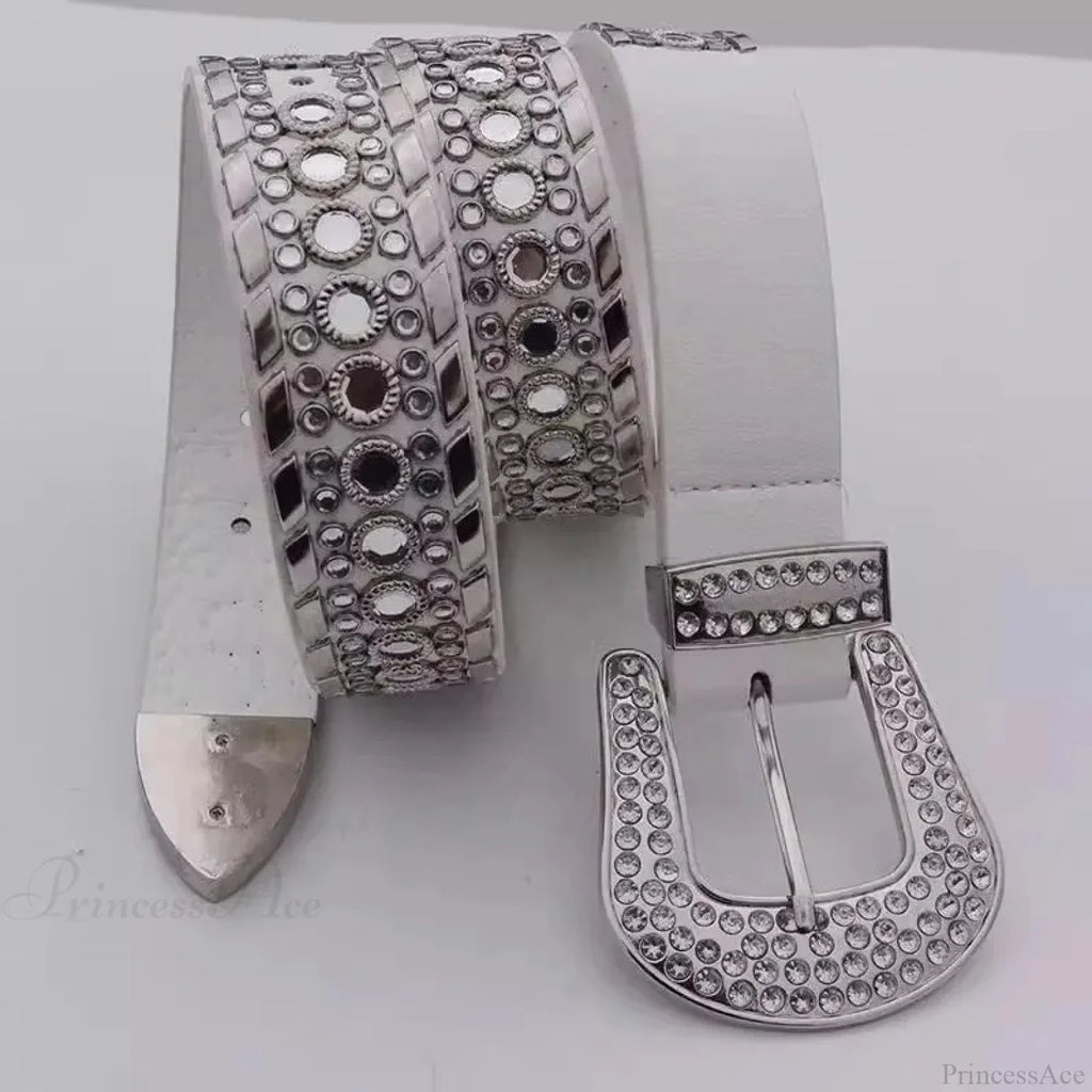 Y2K Mysterious Rhinestone Belt