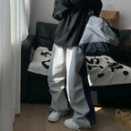Y2K Patchwork Sweatpants Oversized Pants