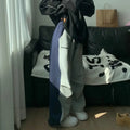 Y2K Patchwork Sweatpants Oversized Pants