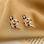 Y2K Spike Rivet Sphere Embrace Hoop Earring