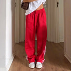 Y2K Striped Baggy Track Jogger Sweatpants Pant