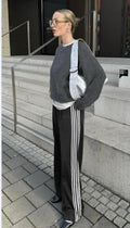Y2K Striped Baggy Track Jogger Sweatpants Pant