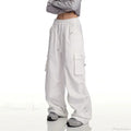 Y2K White Cargo Baggy Pants
