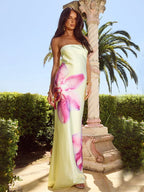 Yellow Backless Vacation Dress