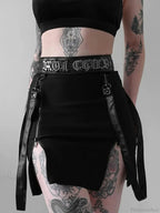 Zip Divided Tall Waist Pencil Skirt