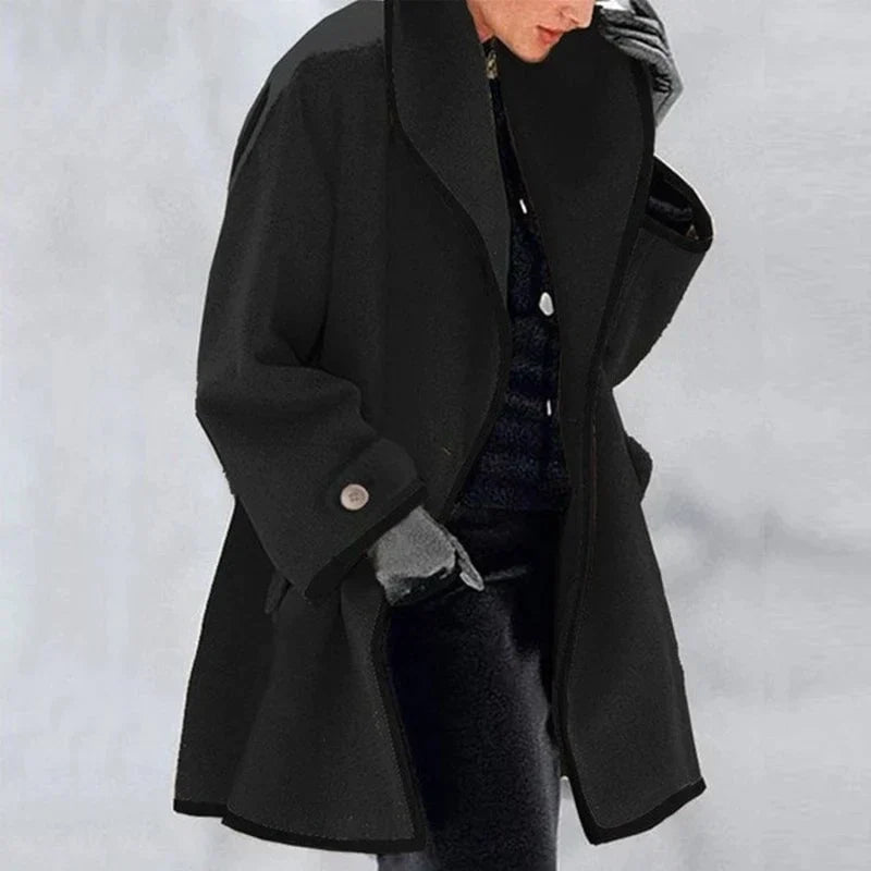 | Warm trench coat in neutral color